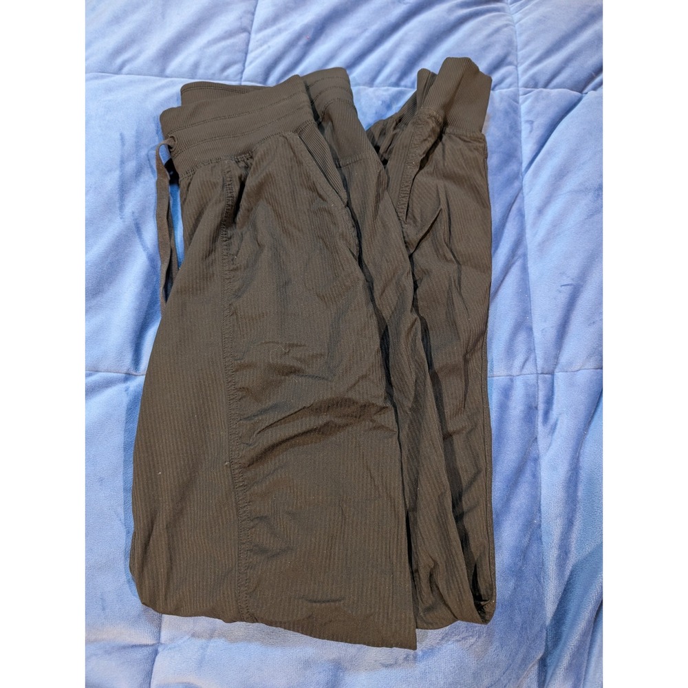 Lululemon Dance Studio Jogger Women 2 Black High Rise LW5ENMS Square Dot‎